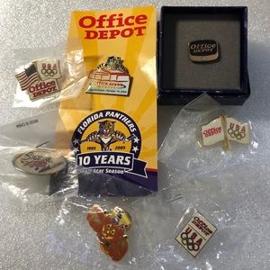 Vintage Office Depot Pin set